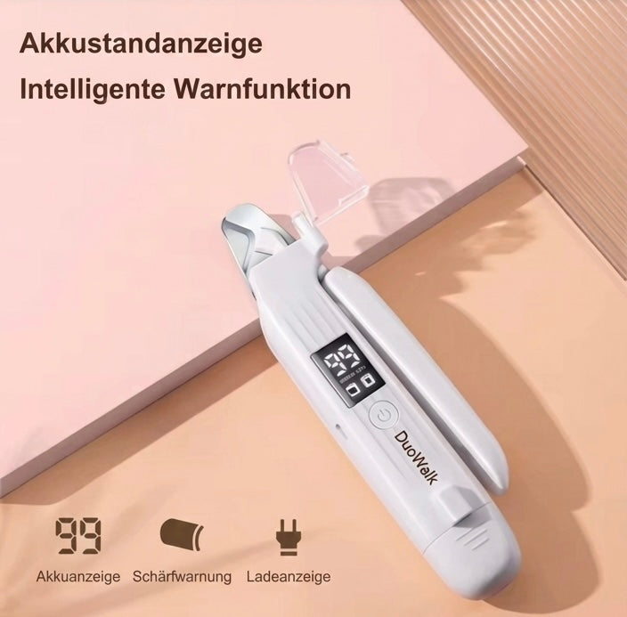 DuoWalk® Elektrischer Krallenschneider 2-in-1 mit LED – Präzise, leise & sicher für Hunde und Katzen